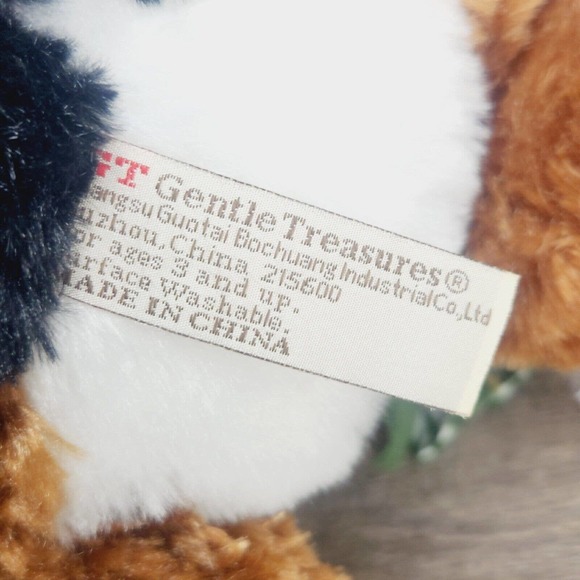 Gentle Treasures Puppy Dog Plush 14" Plaid Hat & Scarf Winter Christmas Holiday - Picture 8 of 9